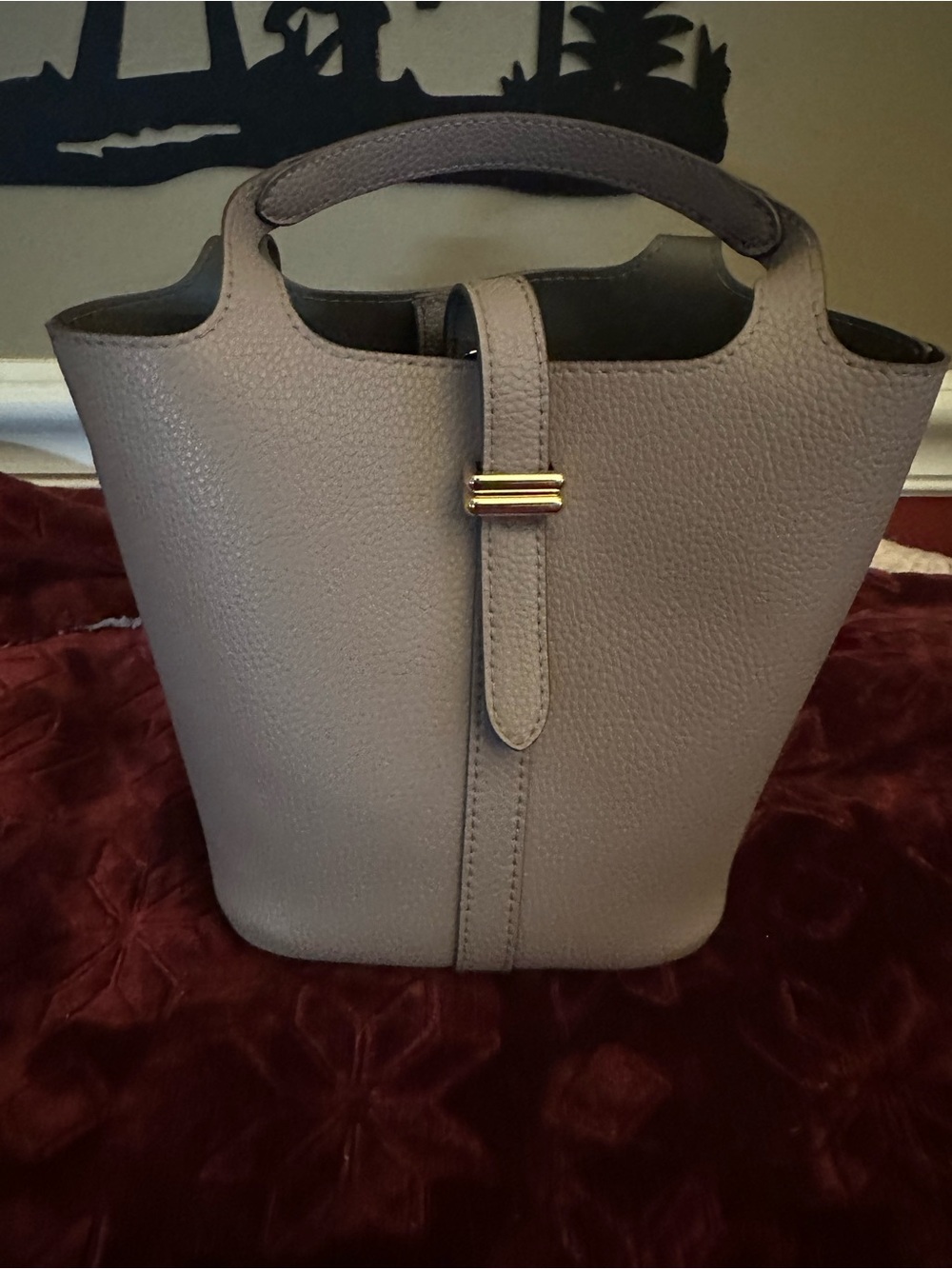Small bucket crossbody